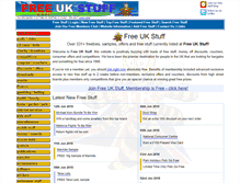 Tablet Screenshot of freeukstuff.com